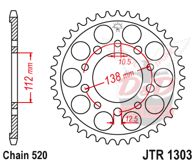 Звезда ведомая JTR1303 43