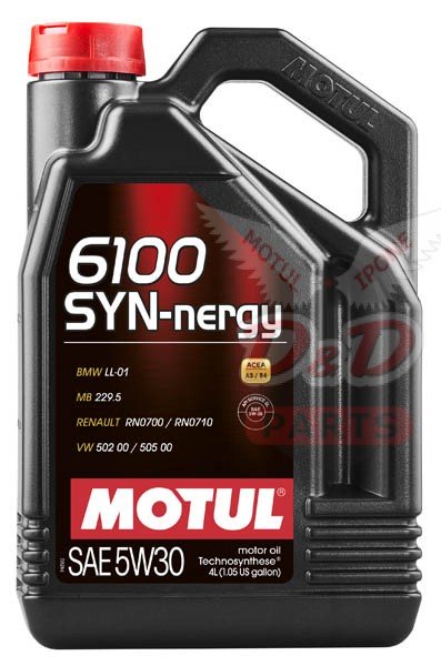 MOTUL 6100 SYN-nergy 5W30 4 л MOTUL 6100 SYN-nergy 5W30 4 л