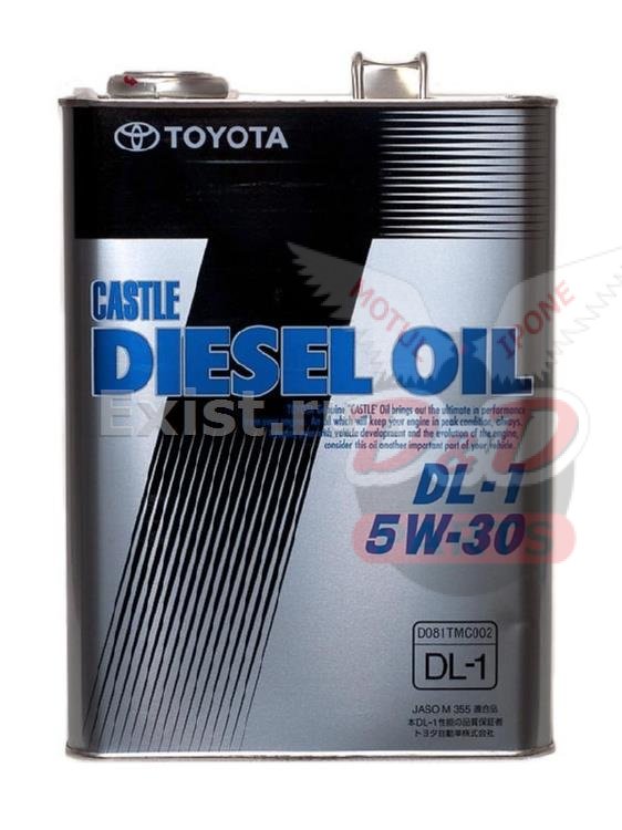 Toyota Масло моторное CASTLE DL-1 5W-30 4л
