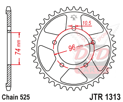 Звезда ведомая JTR1313 40