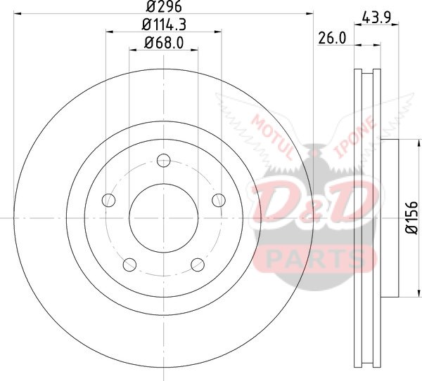 Nisshinbo Диск тормозной передний NISSAN, NISSAN (DONGFENG) JUKE (F15), PULSAR Schragheck (C13), QASHQAI 