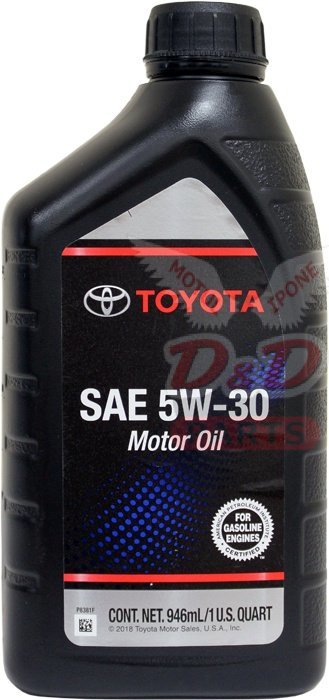Toyota Масло моторное синтетическое Motor Oil 5W-30 0.946л