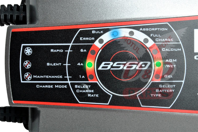 BS-BATTERY BS60 Зарядное устройство для авто и мото АКБ, 12 Вольт, 1/4/6 Амперв 
