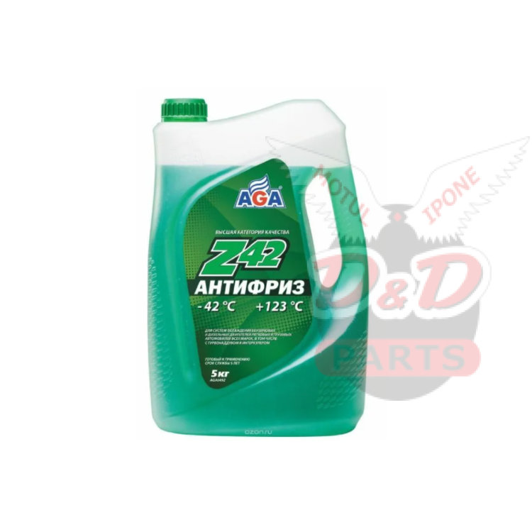 AGA Антифриз готовый , зеленый, -42С 5 л AGA049Z