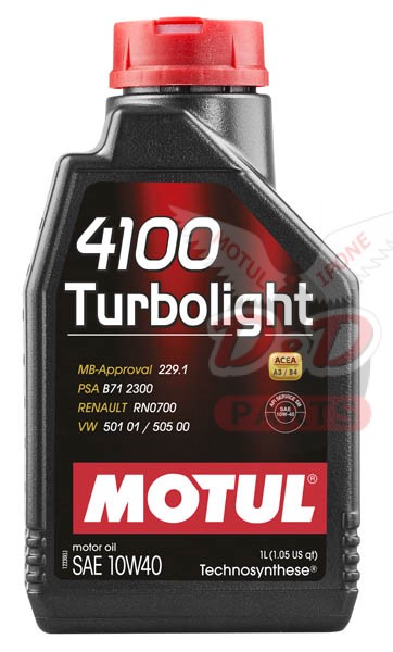 MOTUL 4100 Turbolight 10W40 1 л