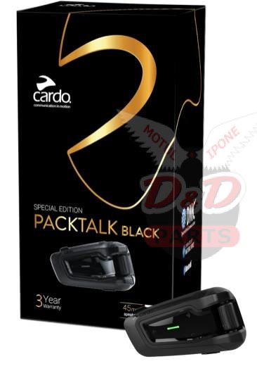 CARDO Мотогарнитура PACKTALK BLACK JBL SINGLE