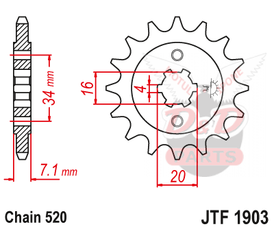 Звезда ведущая  JTF1903.15