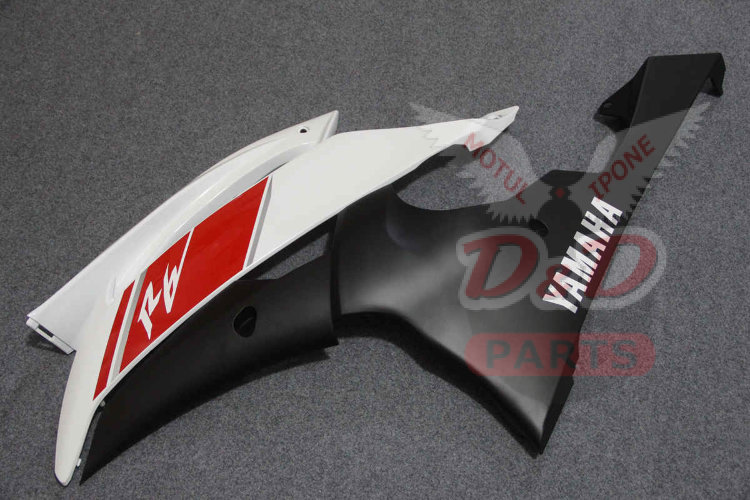 Комплект пластика для мотоцикла Yamaha YZF-R6 08-15 Бело-Красно-Черный