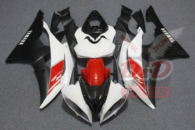 Комплект пластика для мотоцикла Yamaha YZF-R6 08-15 Бело-Красно-Черный