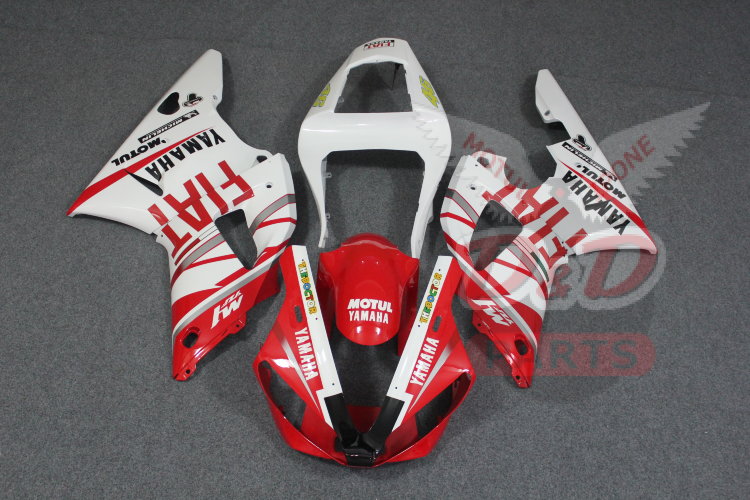 Комплект пластика для мотоцикла Yamaha YZF-R1 00-01 Fiat Красный