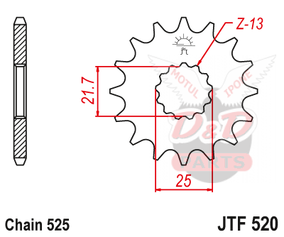 Звезда ведущая JTF520 14
