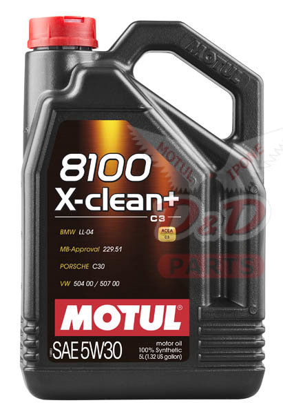 MOTUL 8100 X-clean+ 5W30 5 л MOTUL 8100 X-clean+ 5W30 5 л