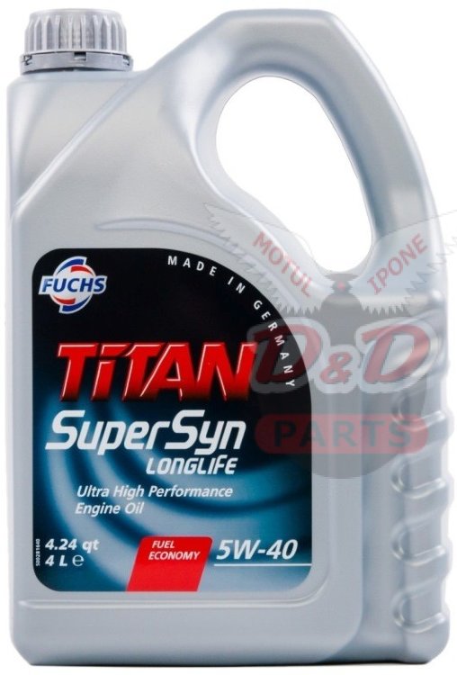 Fuchs МОТОРНОЕ МАСЛО TITAN SUPERSYN LONGLIFE 5W40 (4л) синт.