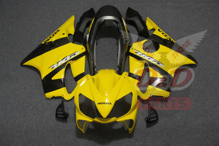 Комплект пластика для мотоцикла Honda CBR 600 F4I 04-07 Желто-Черная Лимитированная