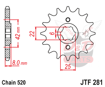 Звезда ведущая  JTF281 13