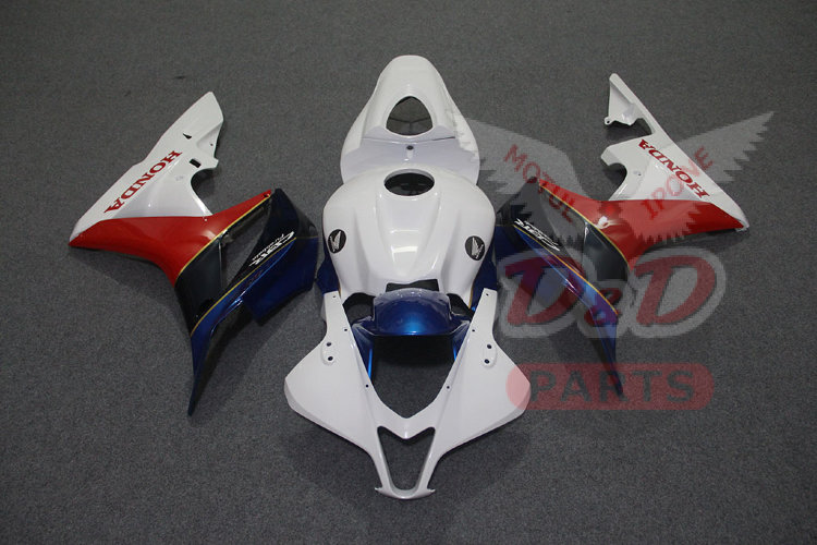 Комплект пластика для мотоцикла Honda CBR 600 RR 07-08 Бело-Красно-Синий