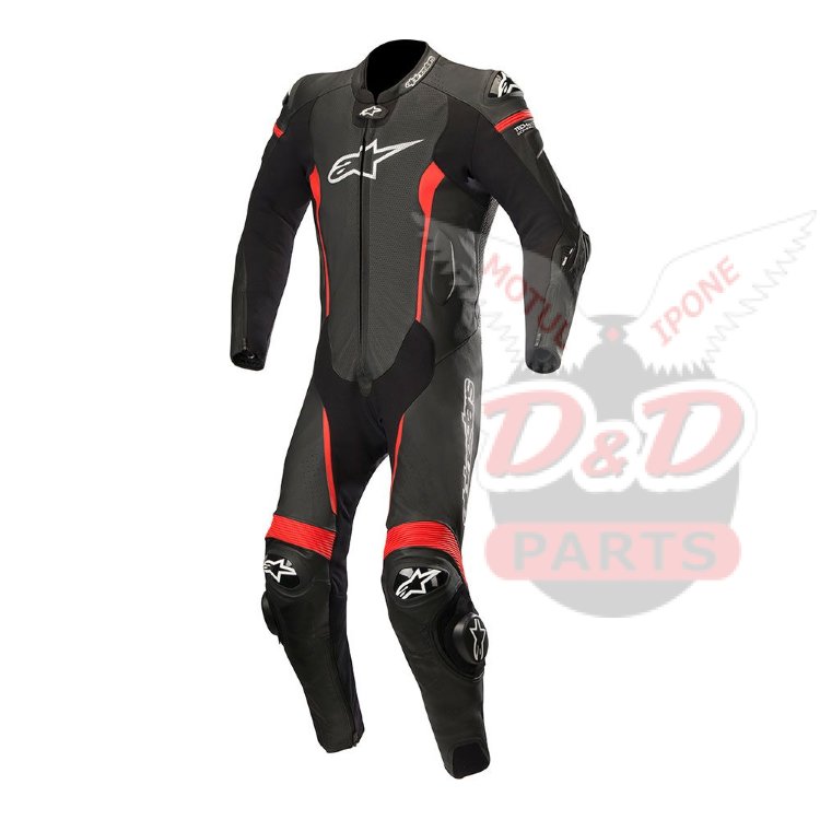 ALPINESTARS Мотокомбинезон кожаный MISSILE LT 1PC T-AIR черно-красный