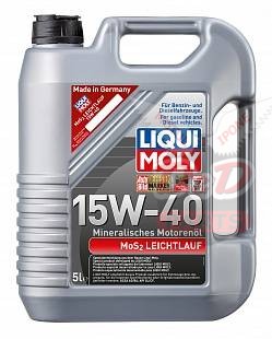 Минеральное моторное масло MoS2 Leichtlauf 15W-40 5л
