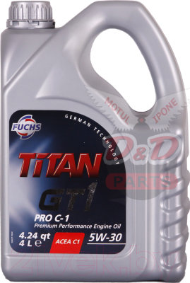 Fuchs МОТОРНОЕ МАСЛО FUCHS TITAN GT1 PRO C-1 5W30 (4L)