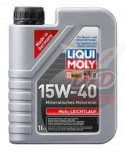 Минеральное моторное масло MoS2 Leichtlauf 15W-40 1л