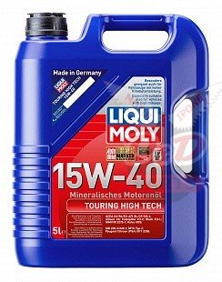 Минеральное моторное масло Touring High Tech 15W-40 5л