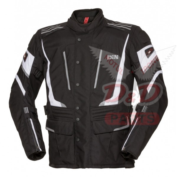 IXS X-Tour Jacket Montevideo-ST черная с белым