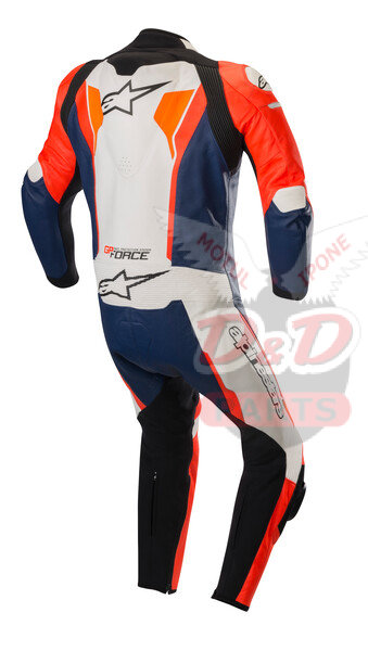 ALPINESTARS Мотокомбинезон кожаный GP FORCE 1PC красно-черно-бело-оранжевый