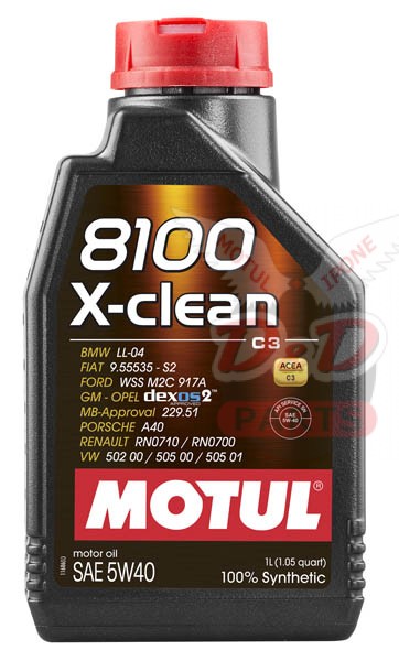 MOTUL 8100 X-clean GEN2 5W40 1 л