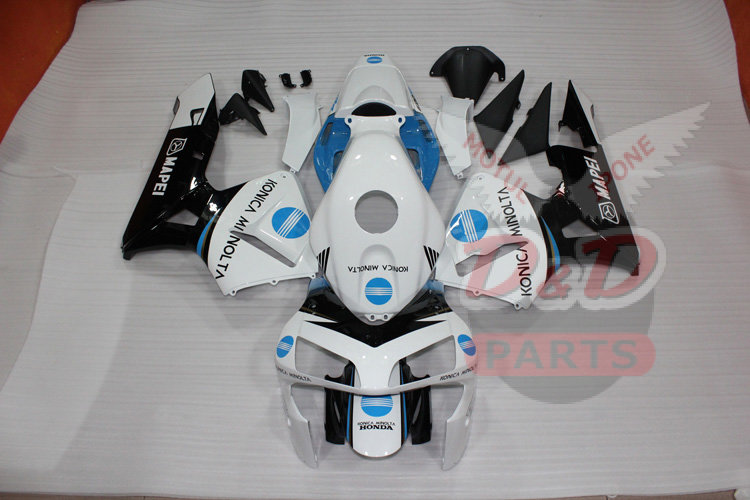 Комплект пластика для мотоцикла Honda CBR 600 RR 03-04 Бело-Красный