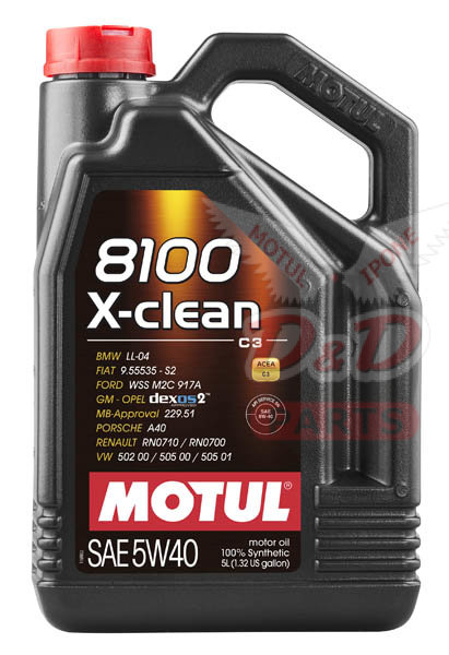 MOTUL 8100 X-clean GEN2 5W40 5 л