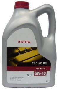 Toyota Масло моторное синтетическое ENGINE OIL 5W-40 5л