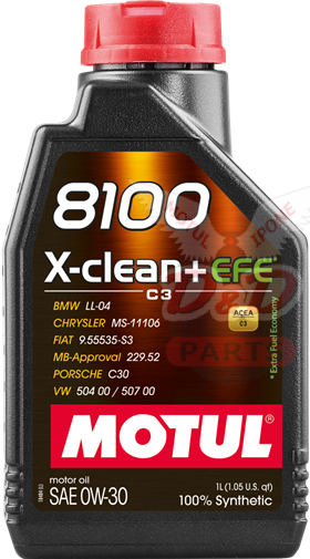 MOTUL 8100 X-clean+ EFE 0W30 1л 