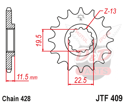 Звезда ведущая JTF409 15